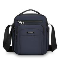 Men's Shoulder Bag Large Capacity Water-repellent Wear-resistant Crossbody Bag Oxford Cloth Business Handbag mėlyna