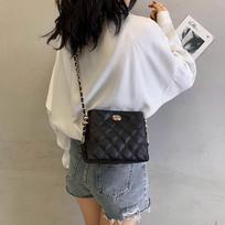 High-end small bag women's new trendy fashion messenger bag versatile diamond chain bag juoda