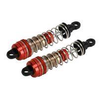 2 vnt. 76 mm RC automobilio hidraulinis amortizatorius Aliuminio lydinio alyvos amortizatorius, skirtas SCY 16101 16102 16103 16201 1 16 RC automobiliui raudona