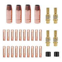 ABJI-Mig 30-Pack MB15 15AK Welding Accessory Kit, Welding Contact Tips 0.035Inch,Gas Nozzle/Contact Tip Holder