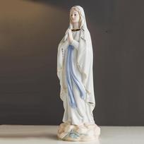 Jėzaus Kristaus Statula Skulptūra Marijos Statulėlė Figūrėlė Krikščioniškas Katalikiškas Šventas Objektas Modernus Namų Keraminis Dekoravimas