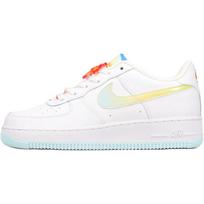 Nike Air Force 1 Lv8 Slip Resistant Abrasion Resistant Low top Kids' Skateboarding Shoes White Blue Orange IB8890-191 35.5