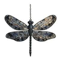 Dragonfly Acrylic Suncatcher Stained Glass Effect Bohemian Window Hanging Ornament for Indoor Outdoor Garden Decor Gifts for Mom Women 16 cm D