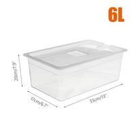 11 l Sous Vide talpykla su dangteliu 11 litrų vandens bako vonia cirkuliatoriui Sous Vide kulinariniai panardinami lėtos viryklės gaminimo įrankiai 6L