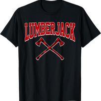 Lumberjack Woodworker Arborist Axe Flannel T Shirt - Men's Summer Cotton Graphic Tee S įvairiaspalvis