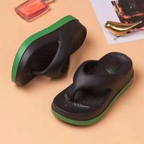 women's flip-flops summer outdoor and indoor thick-soled sandals 5cm increase height slippers for beach 35-36 juoda