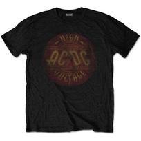 AC/DC T-Shirt High Voltage Vintage ACDC Band Official Black New M