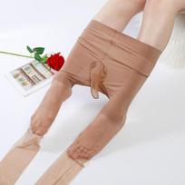 Vyriškos kojinės su varpos mova Itin plonos 3D šilkinės lygios Lėktuvo kojinės Seksualios permatomos pėdkelnės Seksualus persirengimas Penis open
