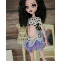 Doll Queens Quality Dress Monstering High Doll Clothing Set Soft Girl Toys DIY Dress Up Wear Handmade Clothes Outfit TUTU Dress Not included doll