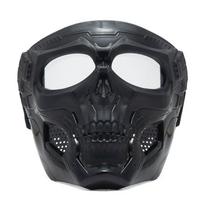 Mask Moto Eyewear Motocross Skulls Mask Skull Ghost-shape Glasses Riding Mask Motorcycle Goggles Khaki-Colorful