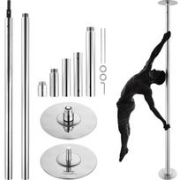 Professional Dancing Pole, Spinning Static Dancing Pole Kit, Portable Removable Pole, 45mm Heavy-Duty Stainless Steel Pole, Height Adjustable Fitness