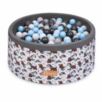 FLUMI personalizuotas kamuoliukų baseinas + 200 kamuoliukų, Bear White