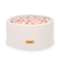 FLUMI personalizuotas kamuoliukų baseinas + 200 kamuoliukų TEDDY, Light Beige