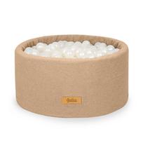 FLUMI personalizuotas kamuoliukų baseinas + 200 kamuoliukų TEDDY, Dark Beige