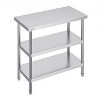 Virtuvės stalas Vevor SCGZT910*455T, sidabrinis