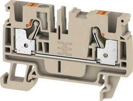 A2C 4 gnybtas Push-IN, 2CO, 4 mm², 800 V, 32 A, smėlio spalvos, Weidmuller