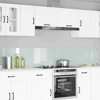 Virtuvės atbraila 2 pcs Balta 120 x 40 cm grūdintas stiklas