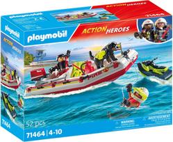 PLAYMOBIL ACTION HEROES Ugniagesių laivas su vandens motociklu 71464