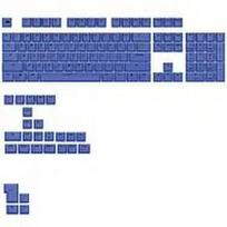 Glorious GPBT Basics Keycaps, ANSI Layout (US), PBT, Dye-Sub - Mana Blue