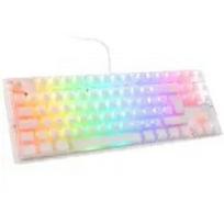 Ducky One 3 Aura White TKL Gaming Keyboard, RGB LED - MX-Speed-Silver