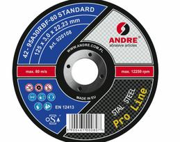 ANDRE METALO PJOVIMO DISKAS 125 x 3,0mm STANDARD PRO LINE 95A30RBF