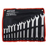 AWTOOLS kombinuotas raktas KOMPL. 12 vnt. /8mm-24mm/ BLACK LINE