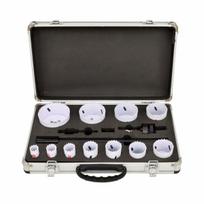 AWTOOLS BIMETALINIAI SKYLIAPJŪČIAI RINKINYS 19-76mm 15 dalių BLACK LINE METALINIS LAGAMINAS
