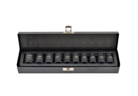 AWTOOLS SMŪGINIŲ GALVUČIŲ RINKINYS 1/2″ 10 vnt. 10-22 mm / TRUMPOS BLACK LINE
