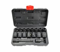 AWTOOLS SMŪGINIŲ GALVUČIŲ RINKINYS 1/2″ 15 vnt./8-24 mm/ TRUMPOS BLACK LINE