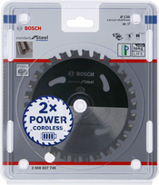 BOSCH DISKINIS PJŪKLAS STANDARD STAL 136×15,875x30z ACCU