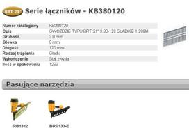 BOSTITCH VINYS BRT21 3,80-120 1,28M