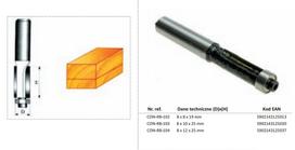 CONDOR FREZA MEDŽIUI 8x12x25mm 104 TIESI, SU GUOLIU.