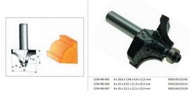 CONDOR FREZA MEDŽIUI 8x28x8x9,8x12mm KAMPAMS APVALINTI, SU GUOLIU.
