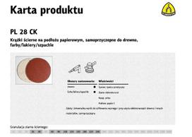 KLINGSPOR Šlifavimo diskas 125 PL28CK 50vnt. 150