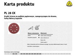 KLINGSPOR Šlifavimo diskas 125 PL28CK 50vnt. 150 ANGA GLS5