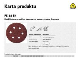 KLINGSPOR Šlifavimo diskas 150 PS18EK gr.120 OTW.GLS3/50vnt. BOSCH,DEWALT,MILWAUKEE,HITACHI