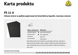 KLINGSPOR VANDENINIS ŠVITRINIS POPIERIUS P 600 PS11A/50vnt.