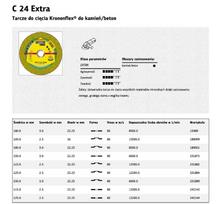 KLINGSPOR DISKAS AKMENIUI 125mm x 2,5mm x 22,2mm C24 Extra