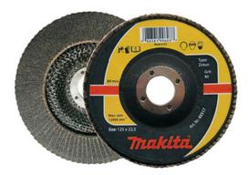 MAKITA LAMELINIS ŠLIFAVIMO DISKAS ZIRKON 125×22,23mm P 80 METALUI, NERŪDIJANČIAM PLIENUI
