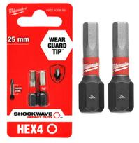 MILWAUKEE HEX antgalis 4x25mm/3vnt.ShW