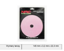 NAC DISKAS 145×3,2×22,3mm GRANDINIŲ GALANDIMO STAKLĖMS