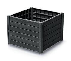 PROSPERPLAST DARŽO DĖŽĖ-SODO RABATĖ BASE PLANET 61,8×61,8x46cm ANTRACITO SPALVOS