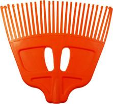 RAMP GRĖBLYS LAPAMS PLASTIKINIS ORANŽINIS BE KOTO XL
