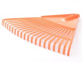 RAMP GRĖBLYS LAPAMS PLASTIKINIS ORANŽINIS NEĮRĖMINTAS L
