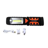 SILVER LED dirbtuvių lempa 12V/230V su magnetu