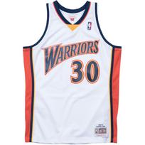 Mitchell & Ness NBA Swingman Jersey Golden State Warriors Road 2009-10 Stephen Curry - Dydis Universalus (SMJYGS18169-GSWWHIT09SCU Marškinėliai)