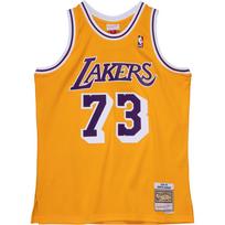 Mitchell & Ness NBA Swingman Jersey Los Angeles Lakers 1998-99 Dennis Rodman - Dydis Universalus (SMJYCP20064-LALGOLD98DRD Marškinėliai)