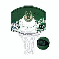 Wilson NBA Milwaukee Bucks Team Mini krepšinio lenta - Dydis Universalus (WTBA1302-MIL Krepšinio kamuoliai)