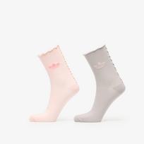 adidas Ruffle Socks 2 Pairs Sandy Pink/ Grey Two - Dydis L (KD0964 Kojinės)