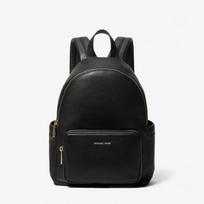 Michael Kors Tanner Medium Pebbled Leather Backpack Black - Dydis Universalus (30T5GTNB2L 001 Kuprinės)